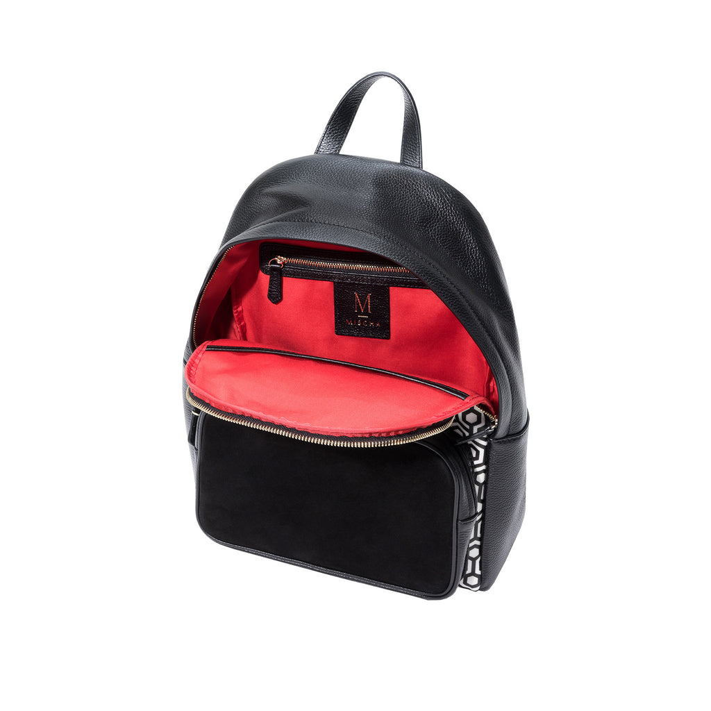 Mischa Backpack - Classic Black (Open)