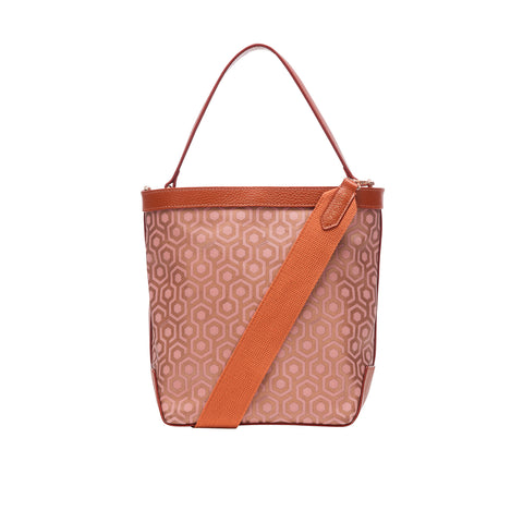 Leather Bucket Bag - Rose
