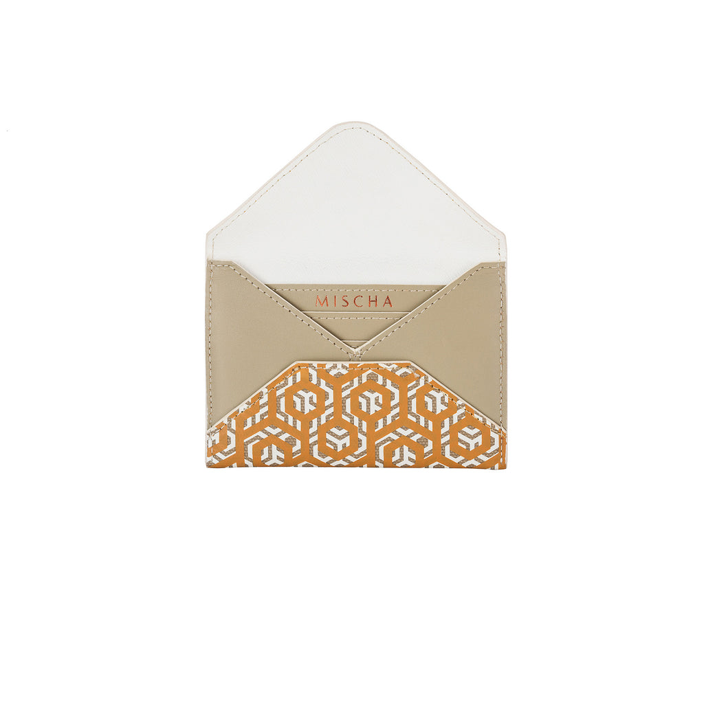 Mischa Cardholder - Rattan (open)