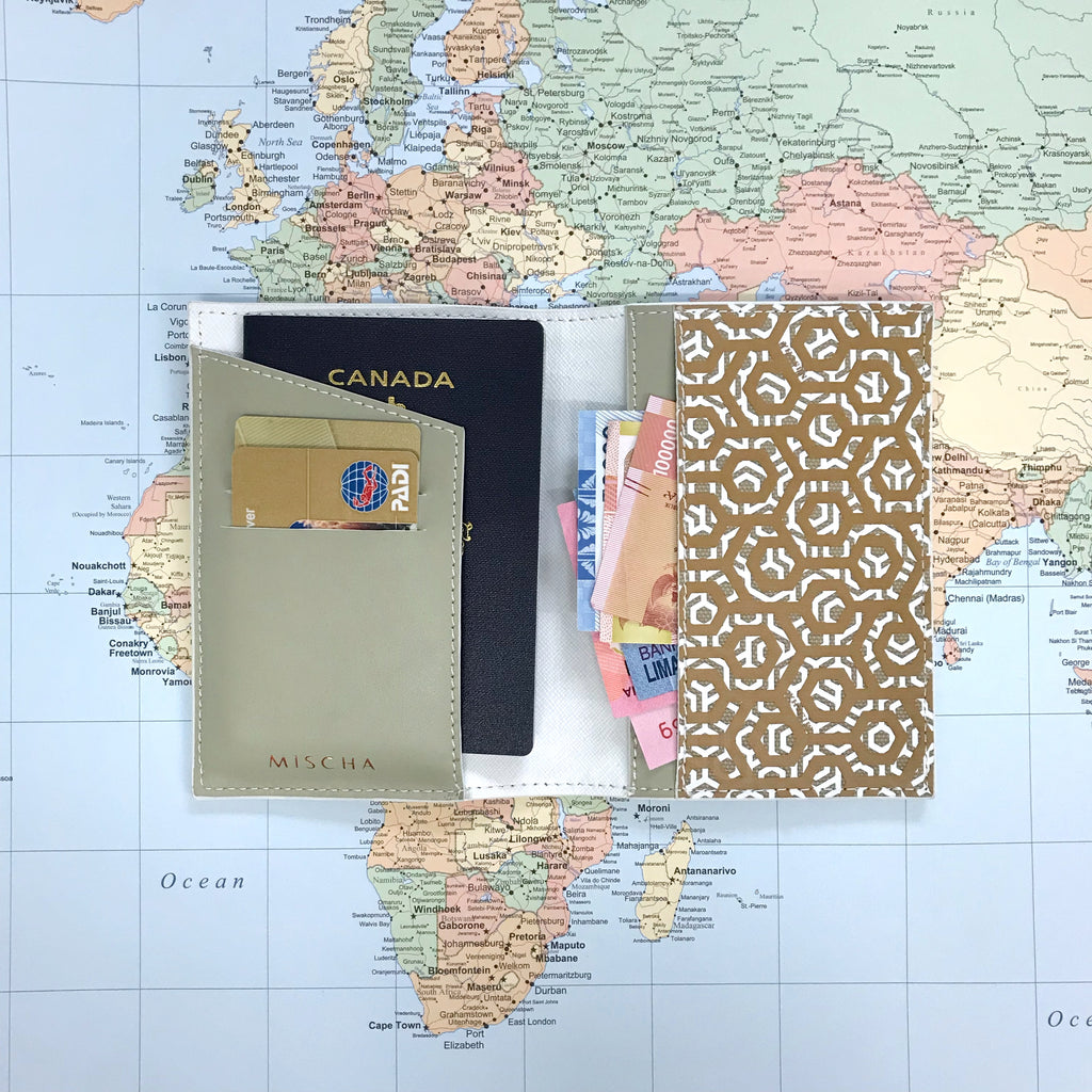 Passport Holder - Rattan
