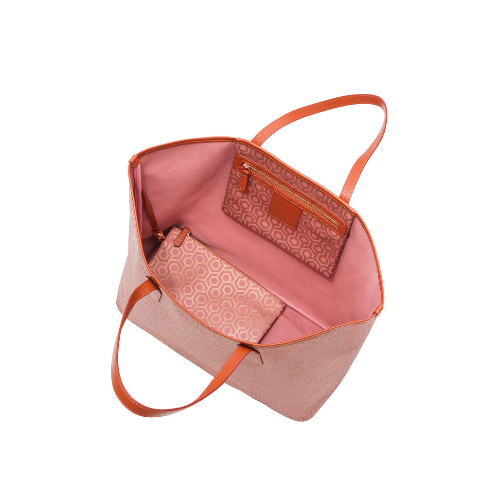 MISCHA Jet Set Tote - Rose (open)