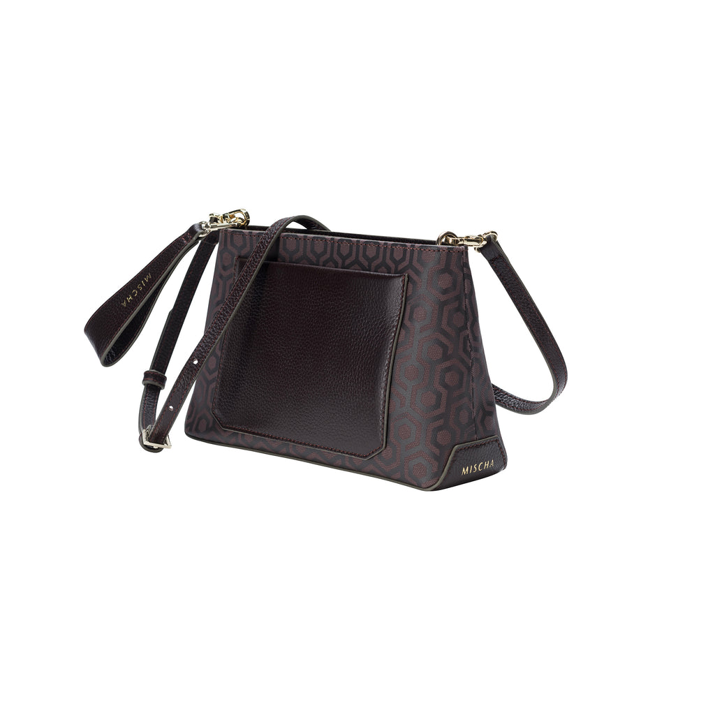 Mischa Crossbody Clutch - Rosewood (side)