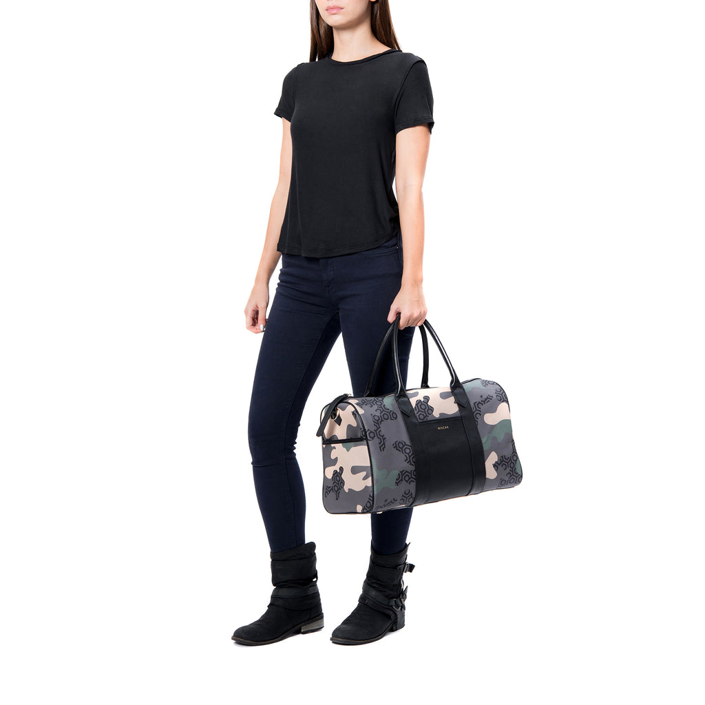 MISCHA Overnighter - Camo Green (top handles)