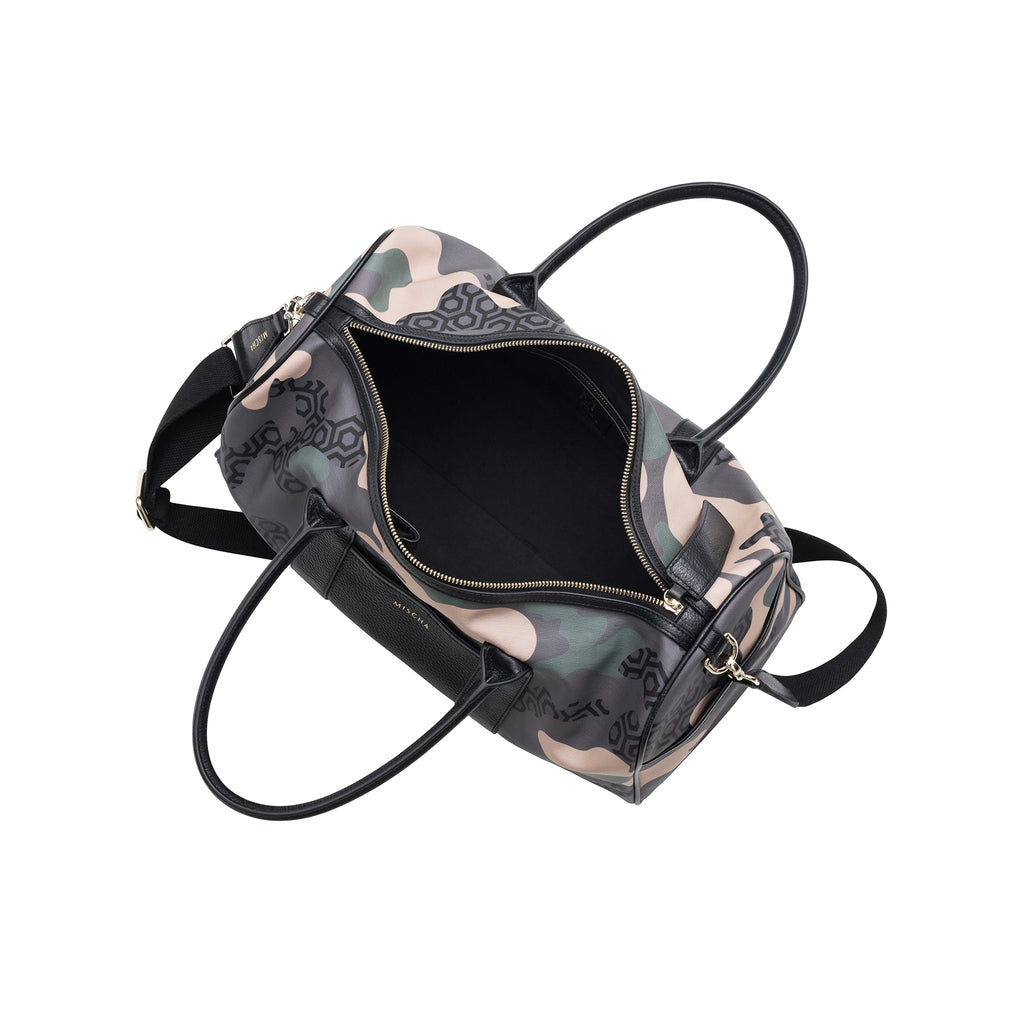 MISCHA Overnighter - Camo Green (open)