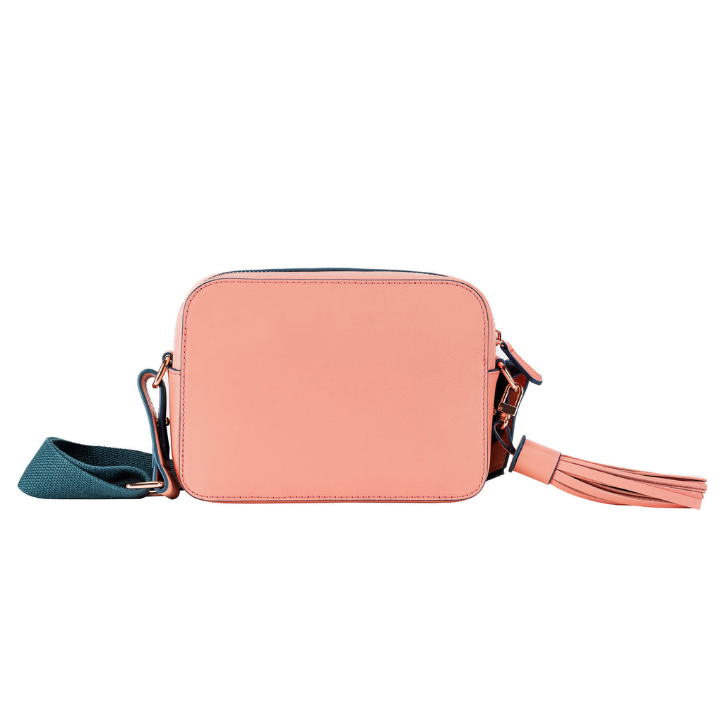 MISCHA Monogram Crossbody - Rose (back)