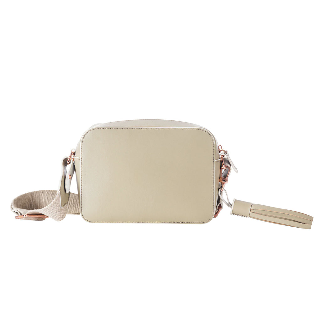 MISCHA Monogram Crossbody - Stone (back)
