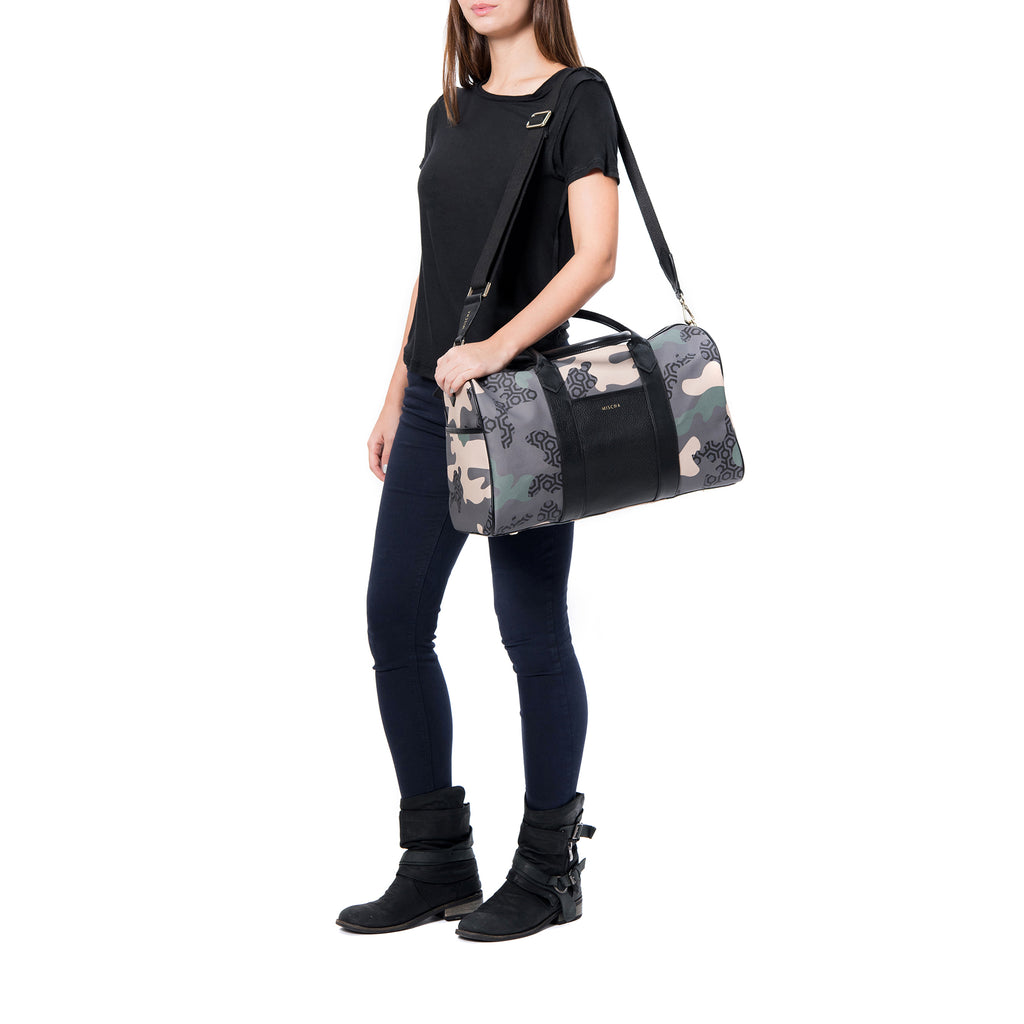 MISCHA Overnighter - Camo Green (with strap)