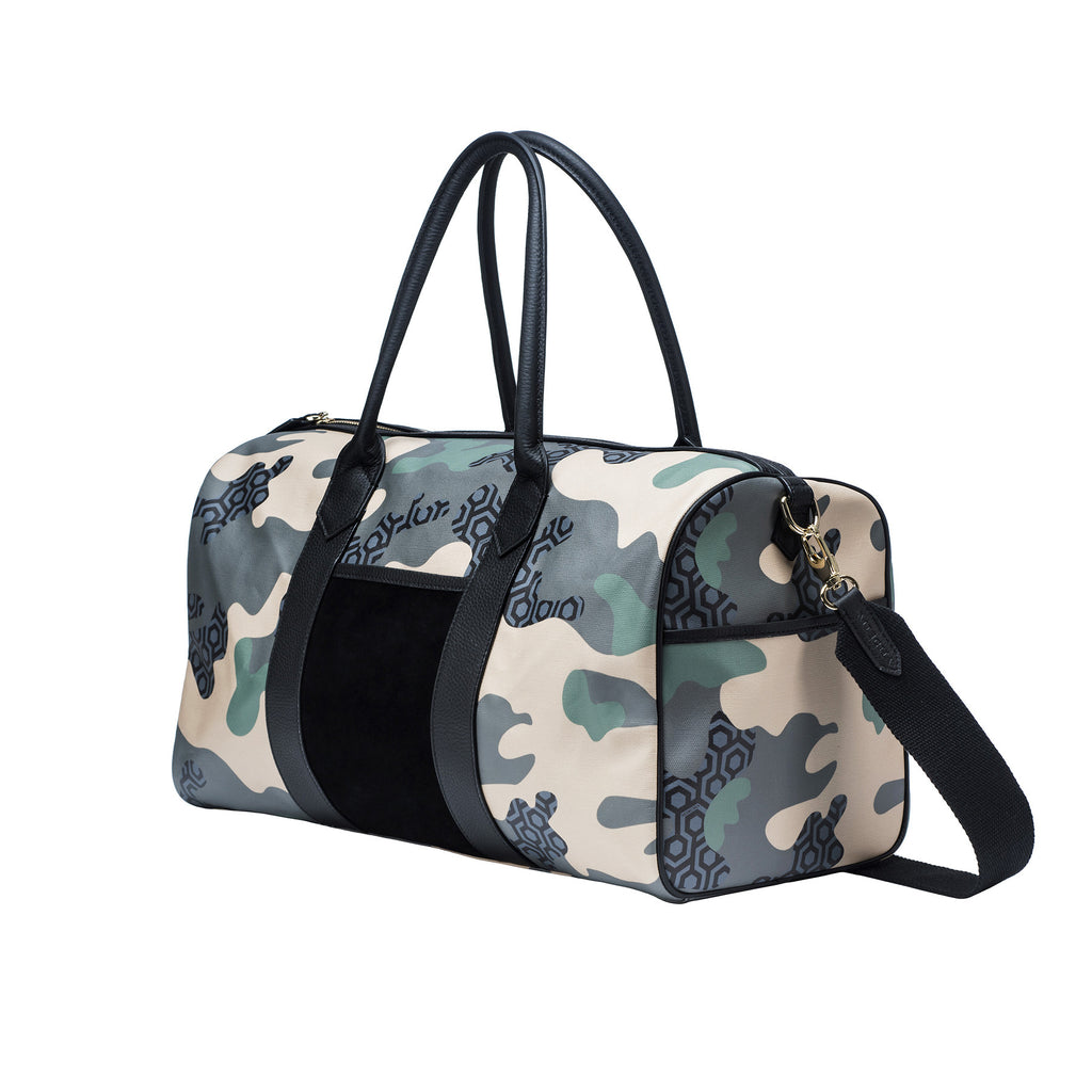 MISCHA Weekender - Camo Green (side)