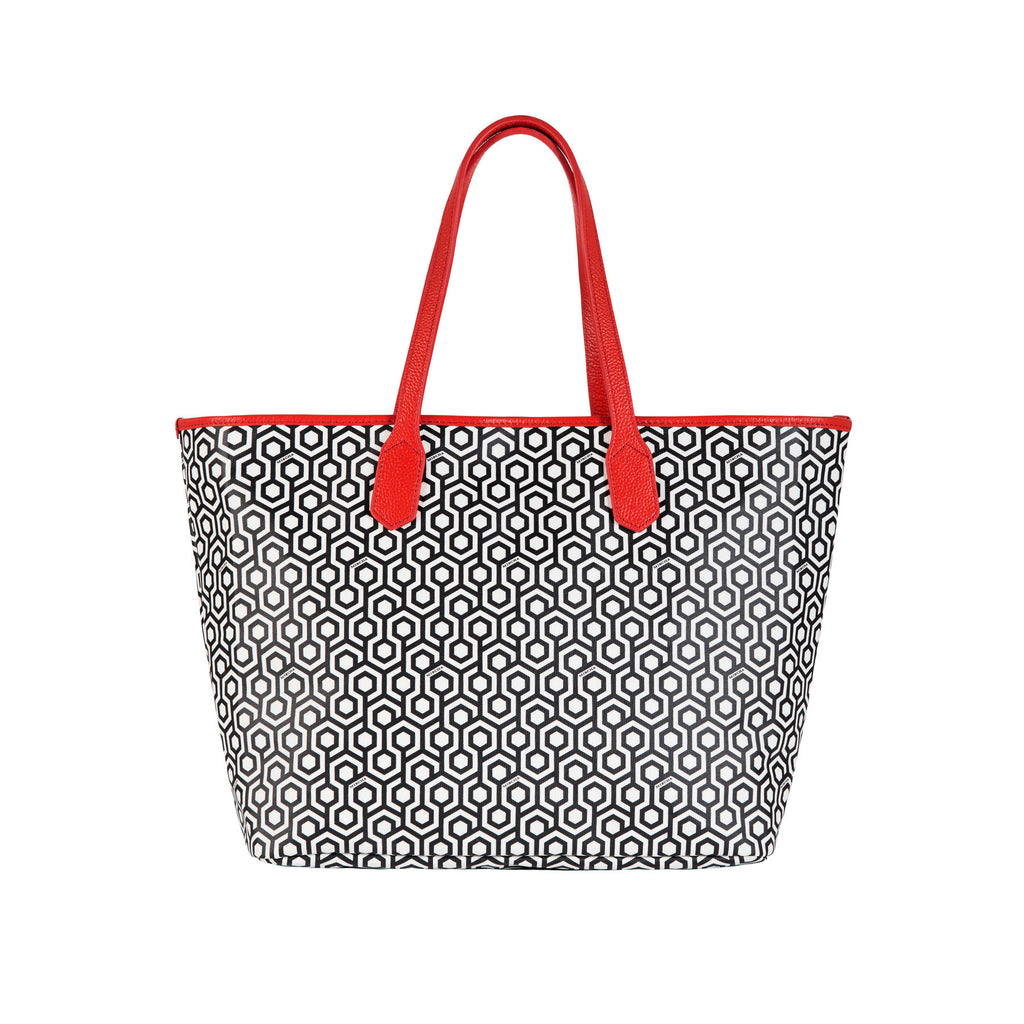 MISCHA Jet Set Tote - Classic Red (back)