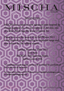 Fall/Winter 2011 Launch at Indigo tonight!