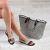Alasia Lifestyle x MISCHA Plato Sandals & Tote - Classic Black