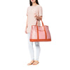 Mischa Bucket Tote - Rose (model shot)