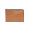 MISCHA Leather Folio Pouch - Oak