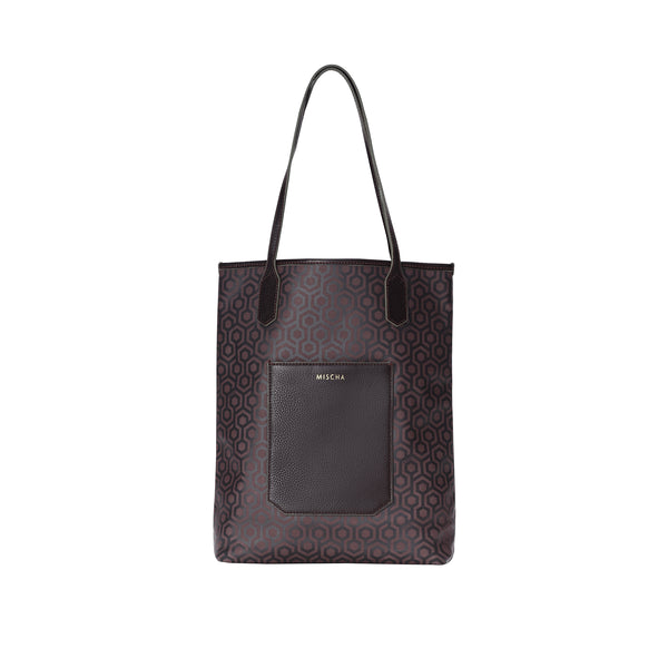 MISCHA Vertical Tote - Rosewood