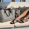 Alasia Lifestyle x MISCHA Plato Sandals & Tote - Classic Black